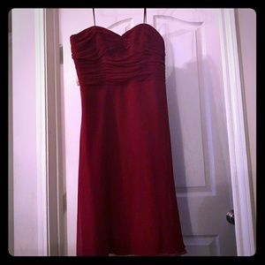 Red sweetheart dress